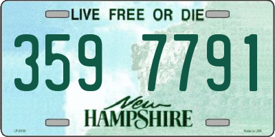 NH license plate 3597791