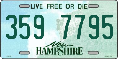 NH license plate 3597795