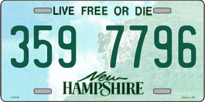 NH license plate 3597796