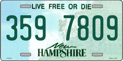 NH license plate 3597809
