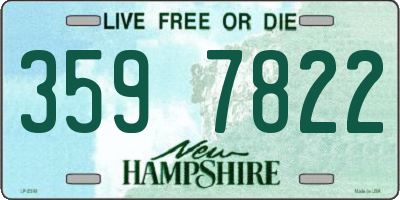 NH license plate 3597822