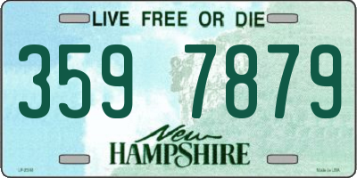 NH license plate 3597879