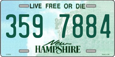 NH license plate 3597884