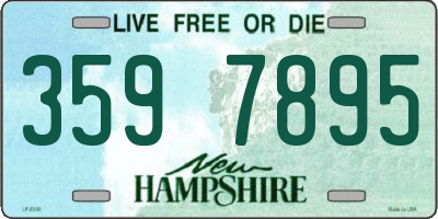 NH license plate 3597895