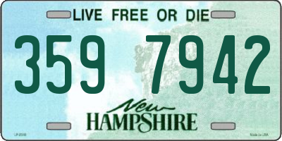 NH license plate 3597942