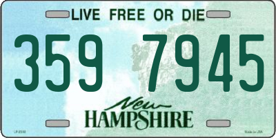 NH license plate 3597945