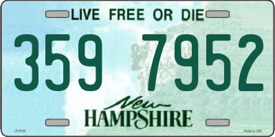 NH license plate 3597952