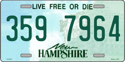 NH license plate 3597964