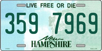 NH license plate 3597969