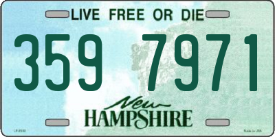 NH license plate 3597971
