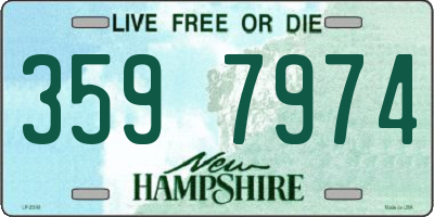 NH license plate 3597974