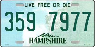 NH license plate 3597977