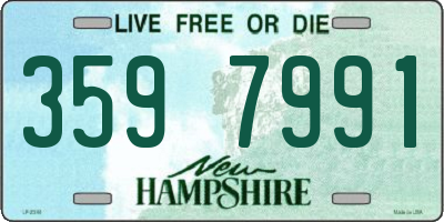 NH license plate 3597991
