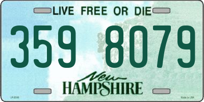 NH license plate 3598079