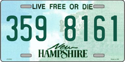 NH license plate 3598161