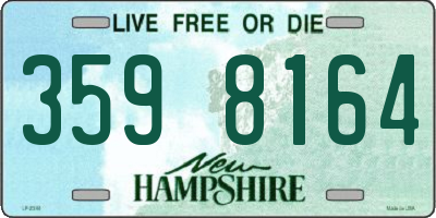 NH license plate 3598164