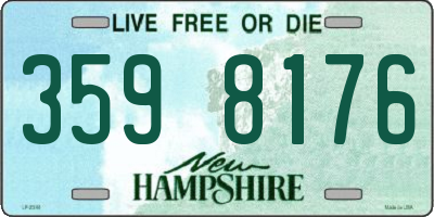 NH license plate 3598176
