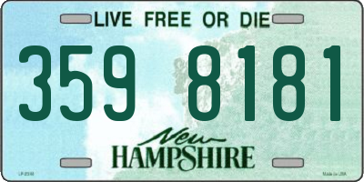 NH license plate 3598181