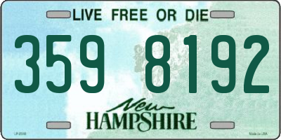 NH license plate 3598192