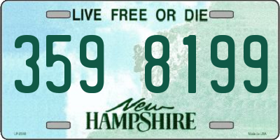 NH license plate 3598199