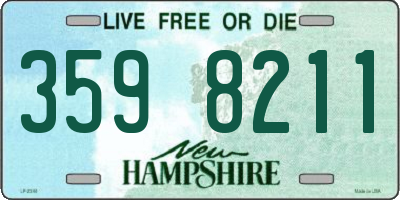 NH license plate 3598211
