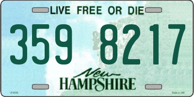 NH license plate 3598217