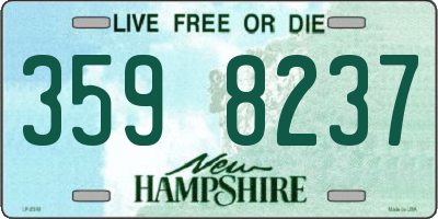 NH license plate 3598237