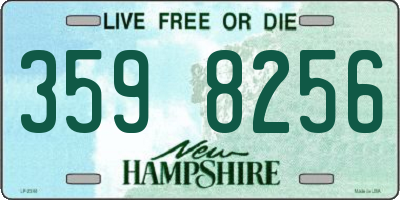 NH license plate 3598256