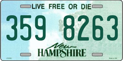 NH license plate 3598263