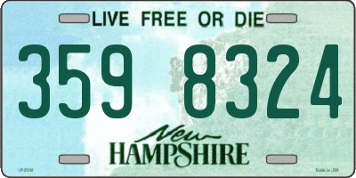 NH license plate 3598324