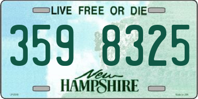 NH license plate 3598325