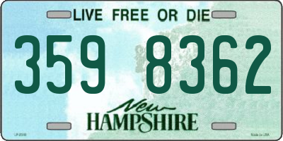 NH license plate 3598362