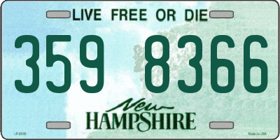 NH license plate 3598366