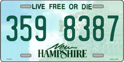 NH license plate 3598387