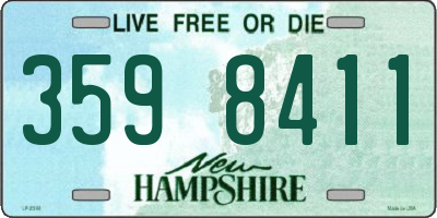 NH license plate 3598411