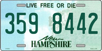 NH license plate 3598442