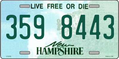 NH license plate 3598443