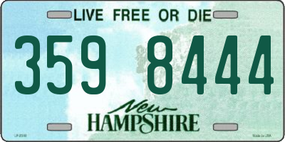 NH license plate 3598444