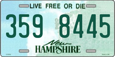 NH license plate 3598445