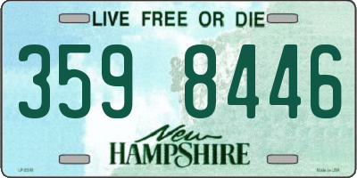 NH license plate 3598446