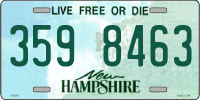 NH license plate 3598463