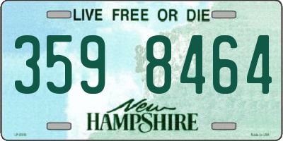 NH license plate 3598464