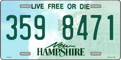 NH license plate 3598471