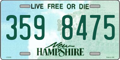 NH license plate 3598475