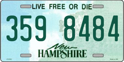NH license plate 3598484