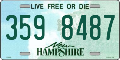 NH license plate 3598487
