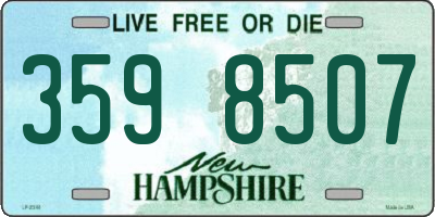 NH license plate 3598507