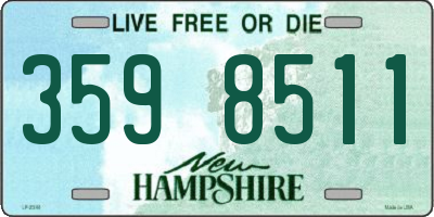 NH license plate 3598511