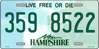 NH license plate 3598522