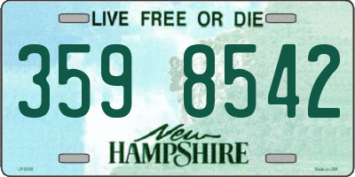 NH license plate 3598542